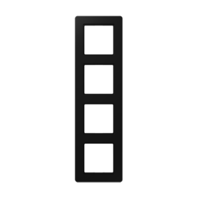 JUNG A Flow Черный матовый Рамка 4-ая