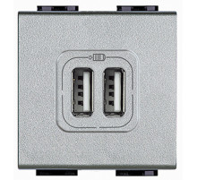 BT LL Алюминий Разъем для зарядки 2хUSB.