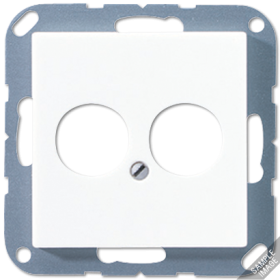 JUNG крышка для 2-х гнезд, чёрный