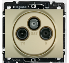 Legrand DIY Galea Life Титан Розетка TV-FM-SAT 1,5 dB.