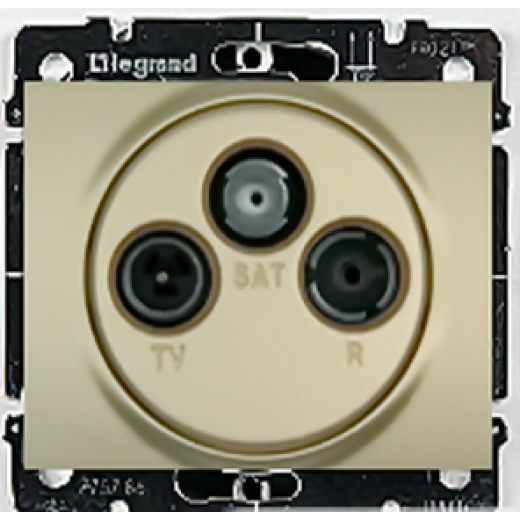 Розетка Galea TV FM SAT, Titanium