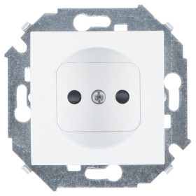 Simon 15 Белая Розетка б/з, со шторками, 16А, 250В, винт.зажим