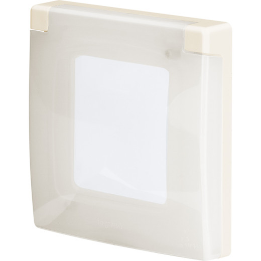 Рамка с защитной крышкой IP44 - Legrand Inspiria - слоновая кость