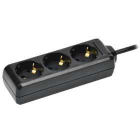 IEK Удлинитель У03 3 места с/з 1,5м 3х1мм2 16А 250В чер.