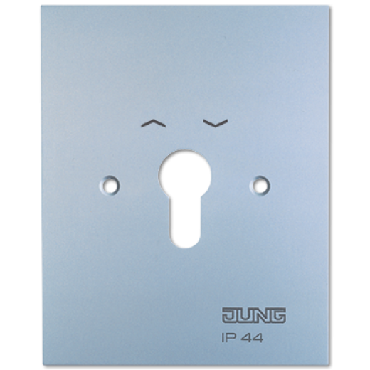 Металлическая крышка 125×100 мм с символами, алюминий