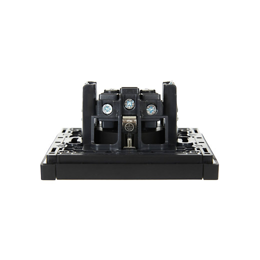 FORTE&PIANO Роз. с з/к з/ш в/к 16А FP115 чер. IEK