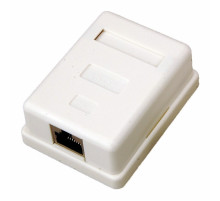 REXANT Розетка компьютерная 1-порт RJ-45(8P8C), категория 5е, экранированная, внешняя.