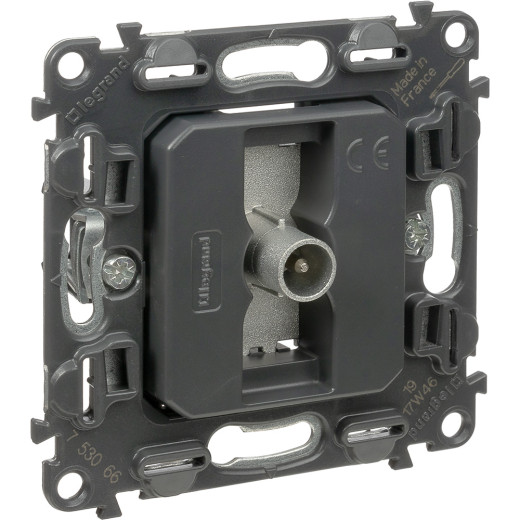 Valena IN'MATIC.Розетка ТВ оконечная 10дБ 0-862 МГц.