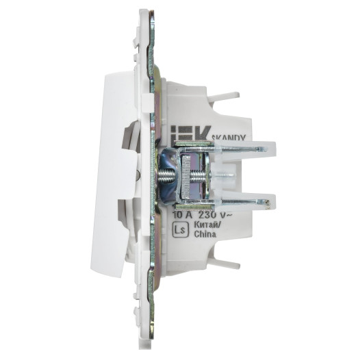 SKANDY Выключ. 2-кл. с инд. отел. 10А SK-V16W арк. бел. IEK