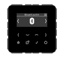 JUNG Цифровое радио DAB + с поддержкой Bluetooth, чёрный