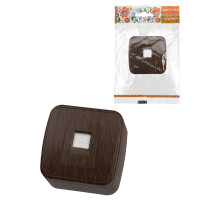 TDM Розетка TФ (RJ-11) открытой установки IP20, венге 