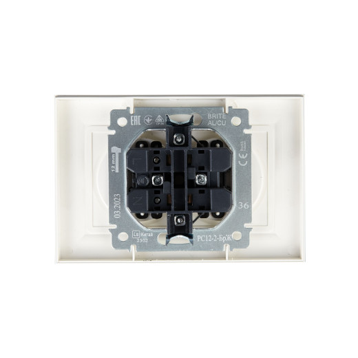 BRITE Роз. 2-я без з/к/ш 10А в сб. РС12-2-БрЖ жемч. IEK