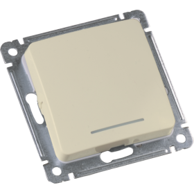 Hegel Мастер внутр Слоновая кость ВС16-362-01 Переключатель 1-клавишный, с индикацией