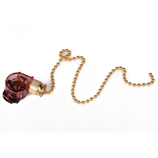 Выключатель для настенного светильника с цепочкой 270 мм,  gold