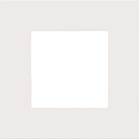 Niko Pure Металл Белая сталь Рамка на 1 пост