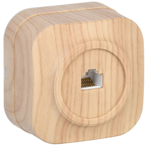 GLORY Роз. комп. RJ45 кат.5E о/у РК10-ХС сосна IEK