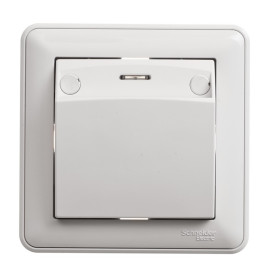 Systeme Electric Wessen 59 Бел Выключатель карточный 16А (в сборе, с рамкой)