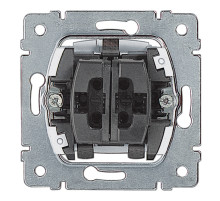 Legrand PRO 21 Мех Выключатель 1-клав с подсветкой/индикацией, 2-полюсный с N-клеммой.