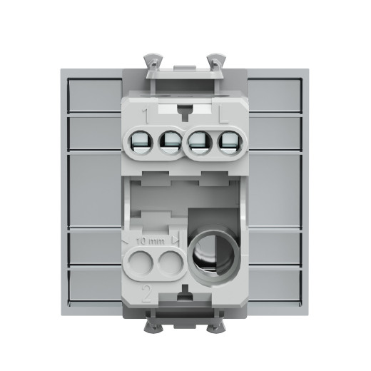 Кнопка одноклавишная модульная, Avanti, закаленная сталь, 2 модуля