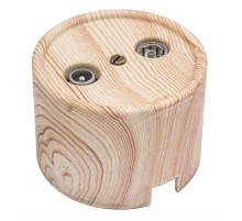 BIRONI Лизетта Пластик Карельская сосна Розетка R/TV-SAT оконечная