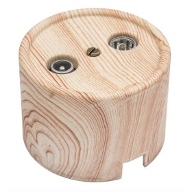 BIRONI Лизетта Пластик Карельская сосна Розетка R/TV-SAT оконечная