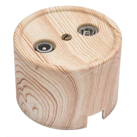 Розетка R/TV-SAT  оконечная, пластик,  цвет Карельская сосна