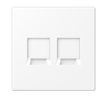 JUNG LS 990 Белый матовый Плата для двух модулей, фиксация защёлкиванием