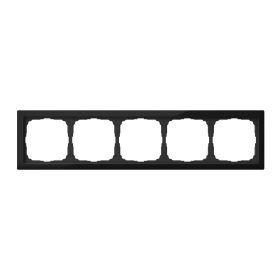 Systeme Electric ArtGallery Pure Органическое стекло Черный Рамка 5-ая