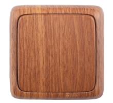 Hegel Альфа наруж Дуб ВА10-115-05 Выключатель 1-клавишный с монт. пластиной