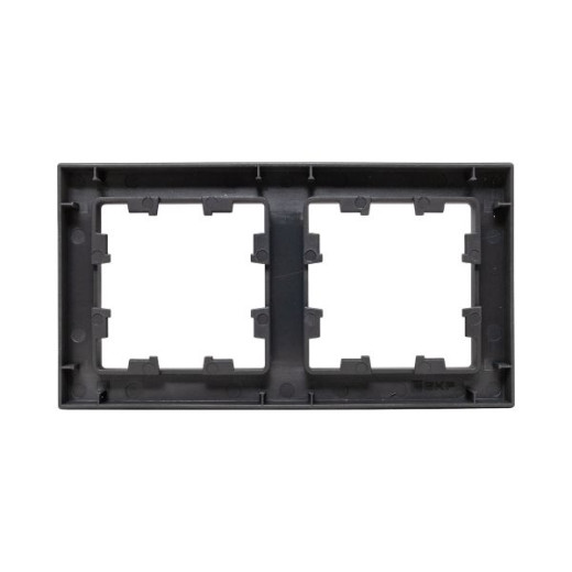 2 - местная рамка, чёрная, пластик Эпика EKF