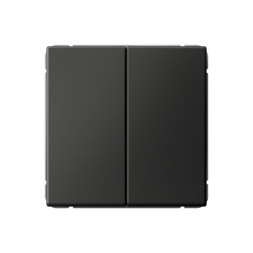 Systeme Electric ArtGallery Базальт Переключатель 2-клавишный, 10АХ, механизм, быстрозажим. клем.