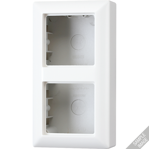 Коробка для накладного монтажа 2-кратная, шампань