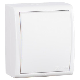 Simon 15 Aqua Белый Выключатель 1-клавишный наружный, IP54