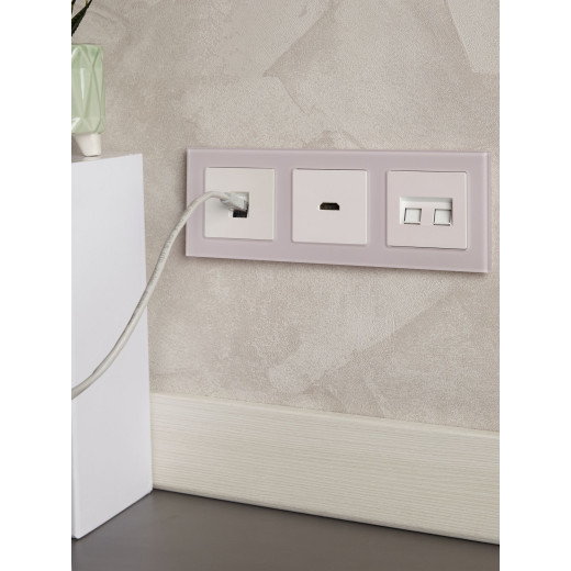 BRITE Роз. HDMI РHDMI-0-БрЖ жемч. IEK