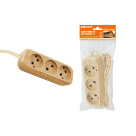 TDM Удлинитель бытовой У3 3 гнезда, 3метра,2П б/з, ПВС 2х0,75мм2 