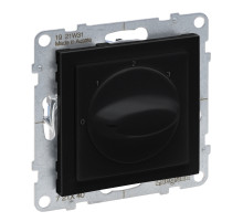 Legrand/Daccord SUNO Антрацит Выключатель вентилятора 4-позиционный. Винтовые зажимы.