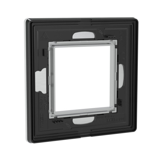 Рамка из алюминия 1 пост (2 мод.), Avanti, серая