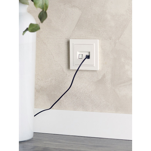 BRITE Роз. двойная RJ11+RJ45 кат.5E РК/Т12-БрЖ жемч. IEK