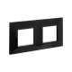 Рамка из металла 2 поста (4 мод.), Avanti, черная