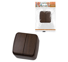 TDM Выключатель 2-кл. открытой установки IP20 10А, венге 