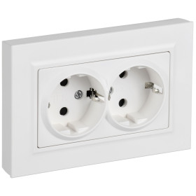 IEK BRITE Роз. 2-я с з/к/ш пл 16А в сб. РСшПл12-3-БрАБ а/б