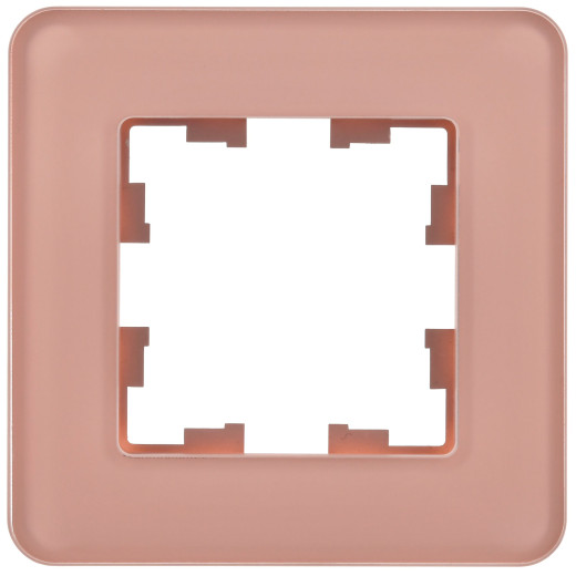 BRITE Рамка 1-мест. РУ-1-2-Бр стекло дым. RE IEK