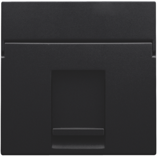 Накладка на розетку RJ, черный