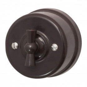 BIRONI Лизетта Пластик Коричневый Выключатель проходной 1-кл