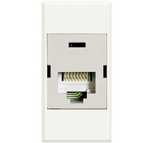 BT Axolute White Розетка компьютер RJ45 6 кат. FTP, 110 IDC 1 мод.