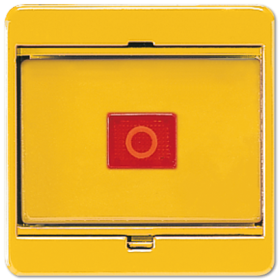 JUNG CD 500/CD plus Желтая Клавиша с стеклянной пластиной для выключателей и кнопок