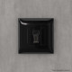 HDMI розетка одинарная в стену, тип А-А, Avanti, черный квадрат