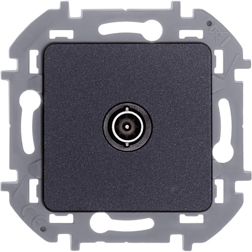 Розетка TV (телевизионная) - Legrand/Daccord Inspiria - оконечная - антрацит