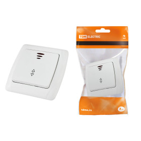 TDM Выключатель на 2 направления 1 кл. с подсветкой 10А белый 