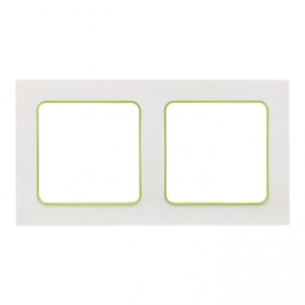 EKF PROxima Стокгольм Белый Линия зеленая Рамка 2-ая.